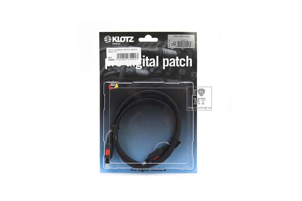 KLOTZ FOHTT01 TOSLINK CABLE 1 M ������ ������������. �������: 1 �