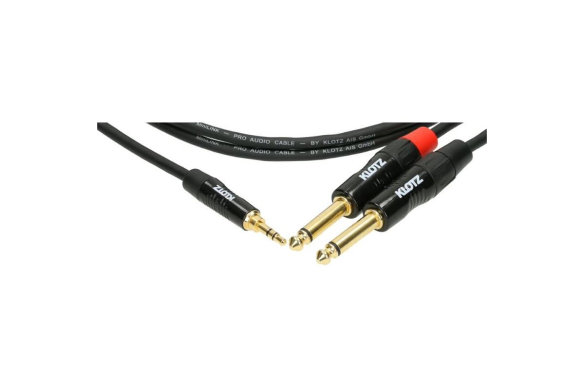 KLOTZ KY7-090 MINILINK PRO Y-CABLE BLACK 0.9 M ������ ������������. �������: 0,9 �
