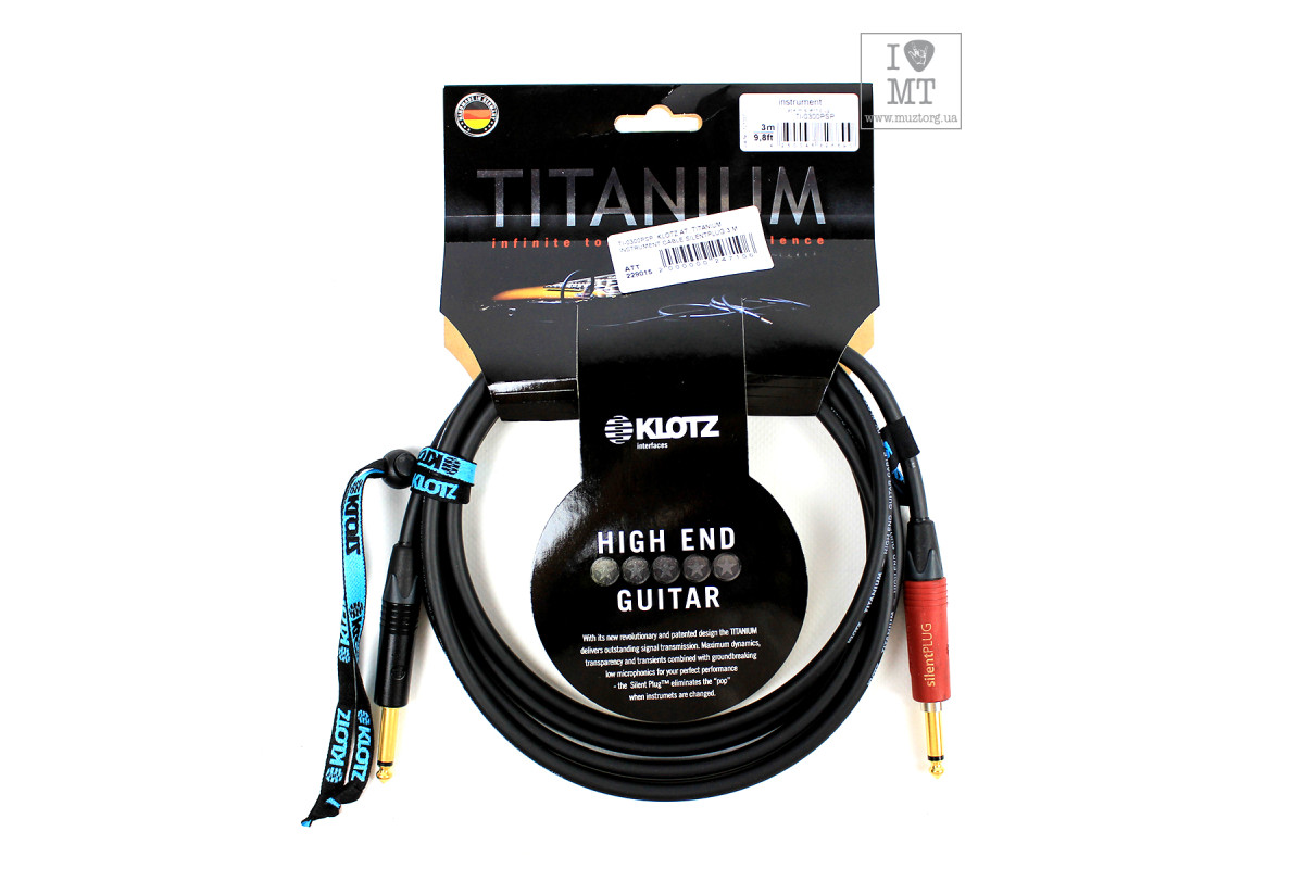 KLOTZ TITANIUM INSTRUMENT CABLE SILENTPLUG 6 M ������ ����������������. �������: 6 �