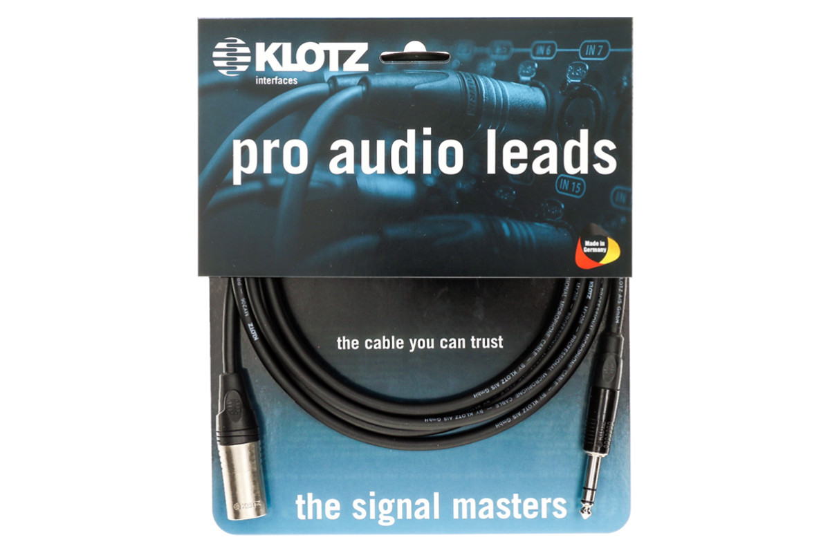 KLOTZ M1 PRIME MICROPHONE CABLE XLR MALE - BALANCED JACK 5 M  ������ ����������. �������: 5 �