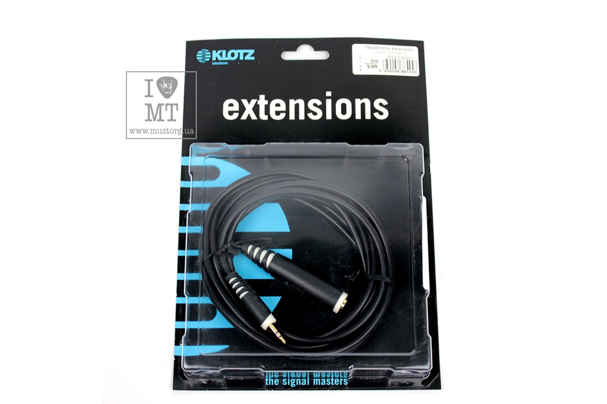KLOTZ AS-EX3 EXTENSION CABLE BLACK 3 M ������ ������������. �������: 3 �