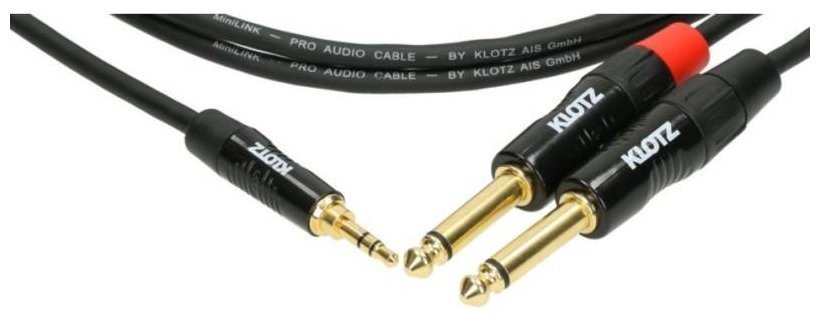 KLOTZ KY7-150 MINILINK PRO Y-CABLE BLACK 1.5 M ������ ������������. �������: 1,5 �