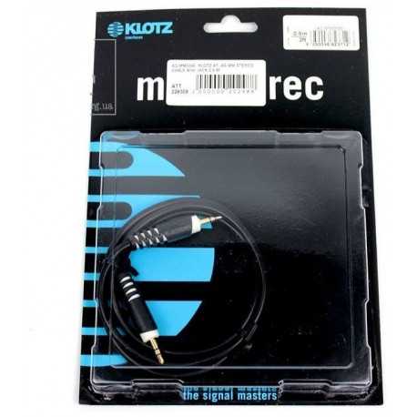 KLOTZ AS-MM STEREO CABLE MINI JACK 0.9 M ������ ������������. �������: 0,9 �